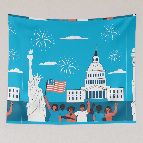 Item preview, Americas Birthday Bash 4th of July designed and sold by ART ATTACK ZONE.