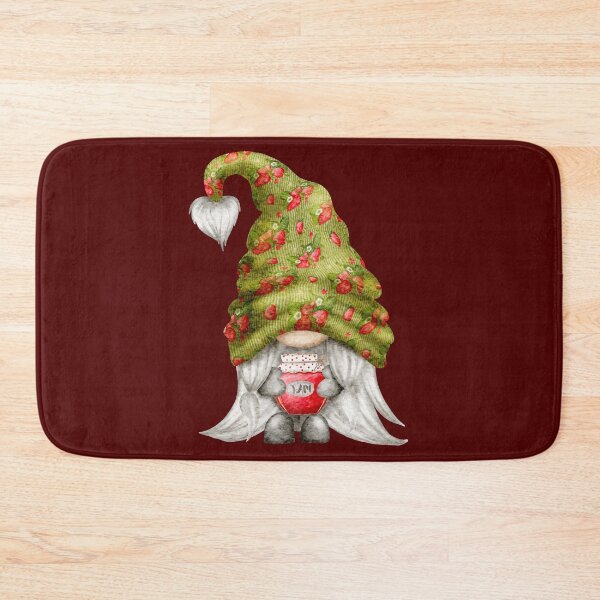 Item preview, Strawberry Jam Gnome Knit Hat Foodie Art designed and sold by SandyMDesigns.