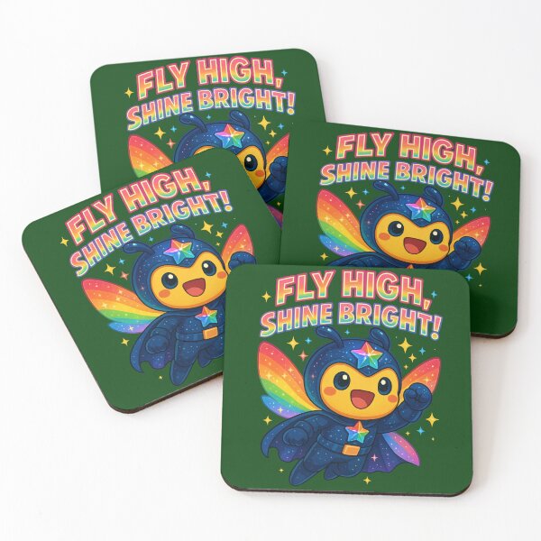 Item preview,  Fly High Shine Bright Dark Blue Superhero Bee designed and sold by Lalalulubee.