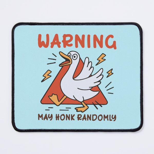 Item preview, Warning may honk randomly funny duck  designed and sold by BrownHorse90s.