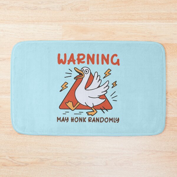 Item preview, Warning may honk randomly funny duck  designed and sold by BrownHorse90s.