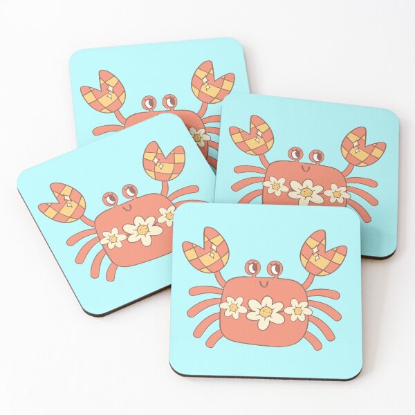 Item preview, Cute crab with flowers  designed and sold by BrownHorse90s.