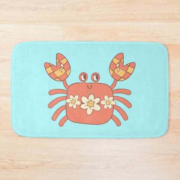 Item preview, Cute crab with flowers  designed and sold by BrownHorse90s.