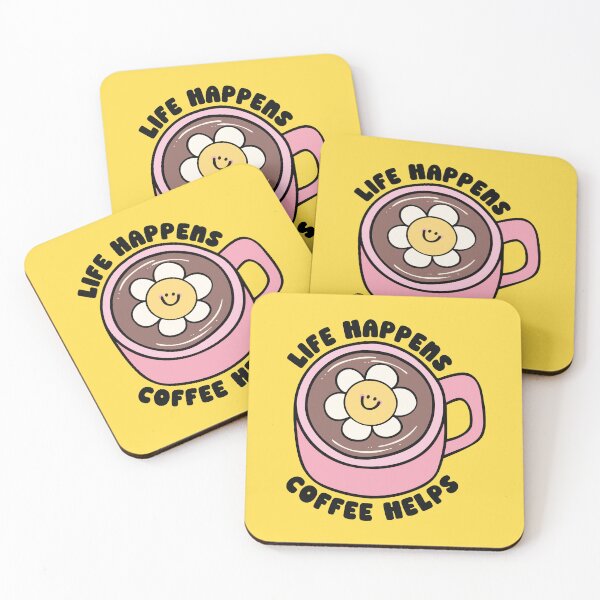 Item preview, Life happens coffee helps  designed and sold by BrownHorse90s.