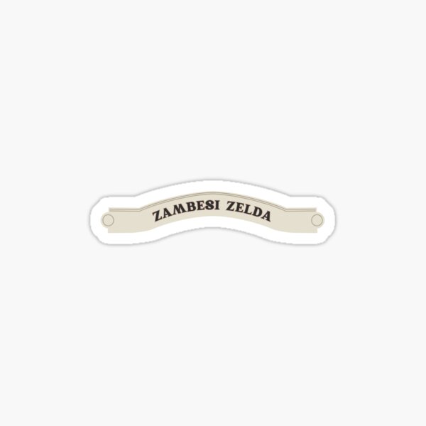 Aperçu de l'œuvre Zambesi Zelda - Croisière dans la jungle Sticker créée et vendue par BurntFishArt.