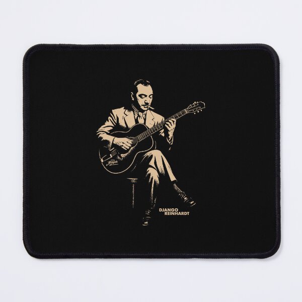 Item preview, Django Reinhardt Manouche Jazz Guitarist Illustration designed and sold by Boogosh.