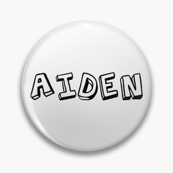Item preview, typography "AIDEN" english name tag sticker designed and sold by tonylau81.