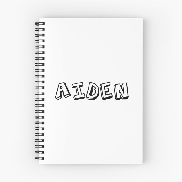 Item preview, typography "AIDEN" english name tag sticker designed and sold by tonylau81.