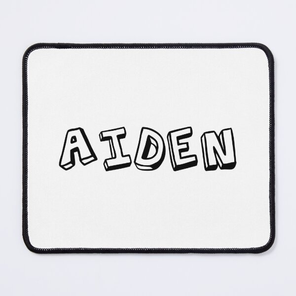 Item preview, typography "AIDEN" english name tag sticker designed and sold by tonylau81.