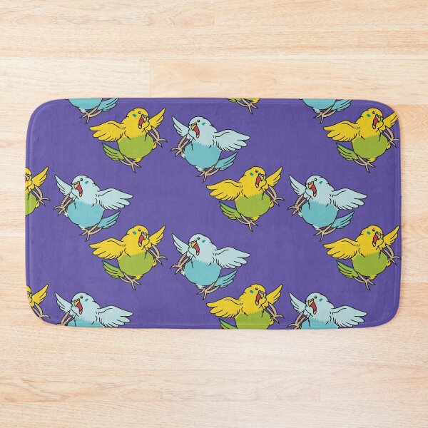Item preview, Pair of happy dancing budgie birds designed and sold by tayaan.