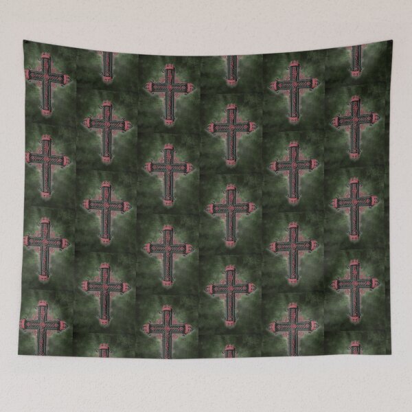Item preview, Green and Rose Cross designed and sold by Solitaire Parke.
