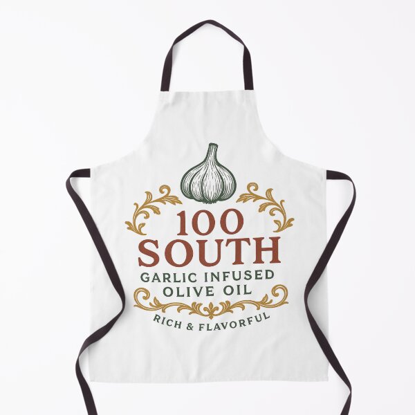 Item preview, Artistic Label for Garlic Infused Olive Oil Featuring Decorative Elements designed and sold by Rue Market.