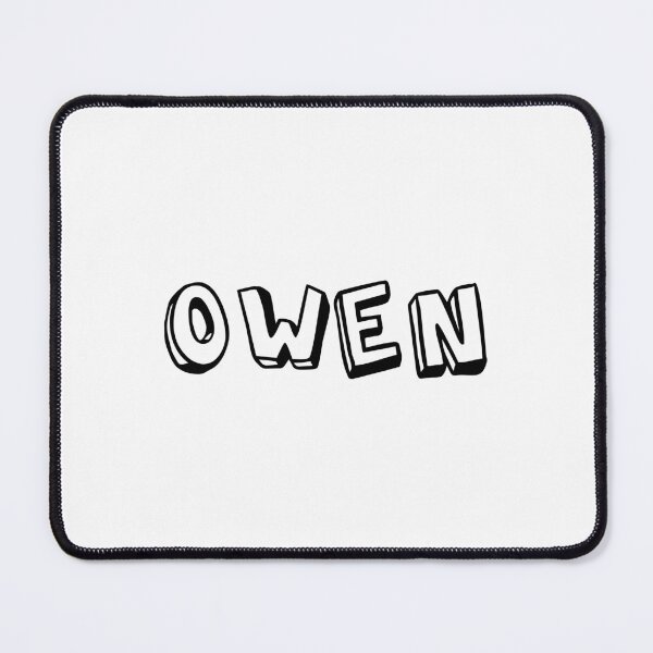 Item preview, typography "Owen" english name tag sticker designed and sold by tonylau81.