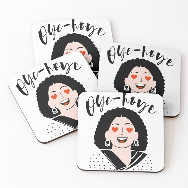 Item preview, Oye-Hoye | Indian | Ooh-la-la | Enthusiastic Woman | Hearts | Minimalist | Midcentury-style | designed and sold by geetasadashivan.