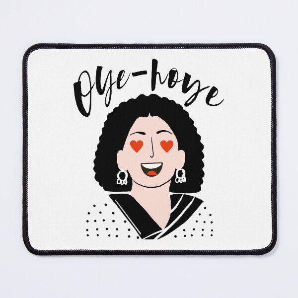 Item preview, Oye-Hoye | Indian | Ooh-la-la | Enthusiastic Woman | Hearts | Minimalist | Midcentury-style | designed and sold by geetasadashivan.