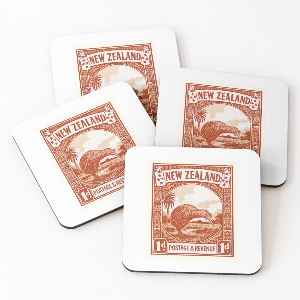 Item preview, New Zealand Kiwi Stamp Poster designed and sold by retrographics.
