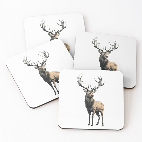 Item preview, Majestic Deer Standing Proudly Displaying Its Grand Antlers in Nature designed and sold by Rue Market.