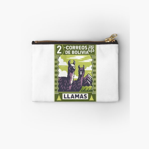 Item preview, Bolivia Llamas Stamp Poster designed and sold by retrographics.