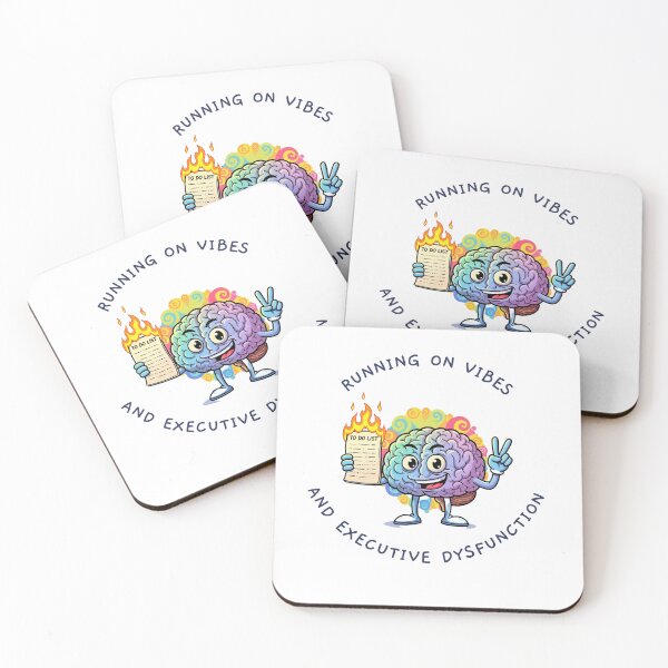 Item preview, Running on Vibes and Executive Dysfunction Funny ADHD  designed and sold by Hem & Co.