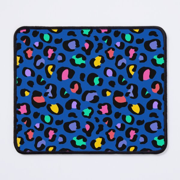 Item preview, Navy Rainbow Leopard Print Pattern designed and sold by PopularTeesandStuff.
