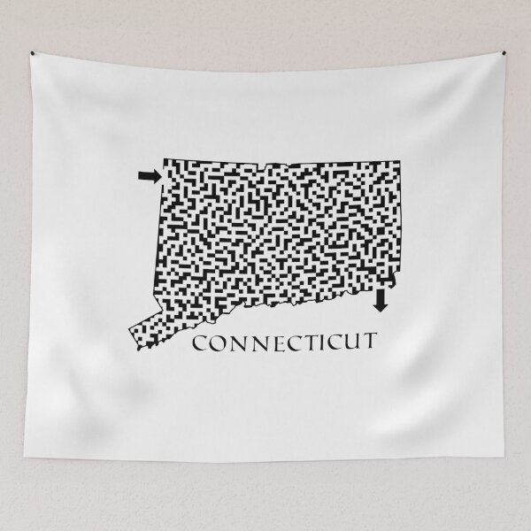 Item preview, Connecticut State Outline Maze & Labyrinth designed and sold by gorff.