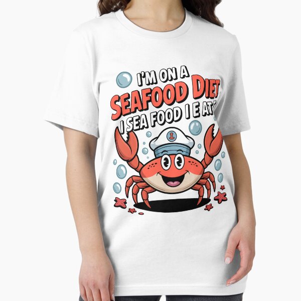 Item preview, I am On A Seafood Diet  I Sea Food I Eat It  designed and sold by Shuvra Gain.
