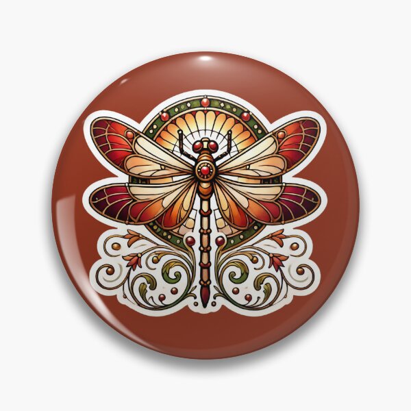 Item preview, Art Nouveau Dragonfly designed and sold by PinUpPizzazz.
