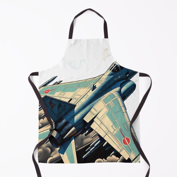 Item preview, Blue Jet with Traditional Clouds designed and sold by ONESTARTS ARTS.
