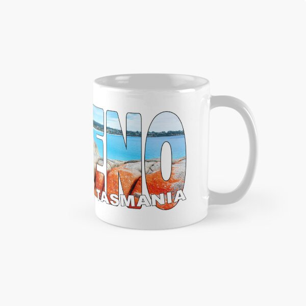 Item preview, BICHENO Tasmania - Australia Lichen Rocks Beach Sunny Day designed and sold by Adam Gormley.
