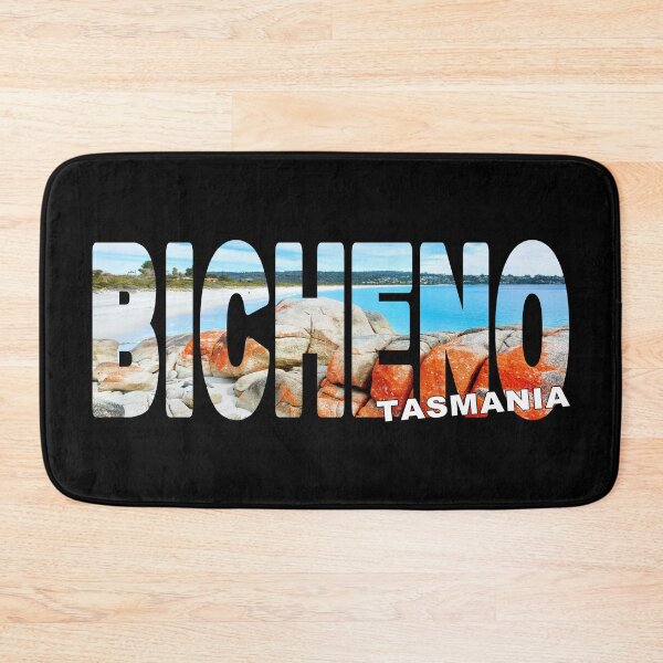 Item preview, BICHENO Tasmania - Australia Lichen Rocks Beach Sunny Day designed and sold by Adam Gormley.