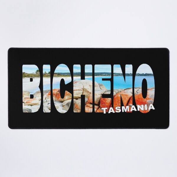 Item preview, BICHENO Tasmania - Australia Lichen Rocks Beach Sunny Day designed and sold by Adam Gormley.