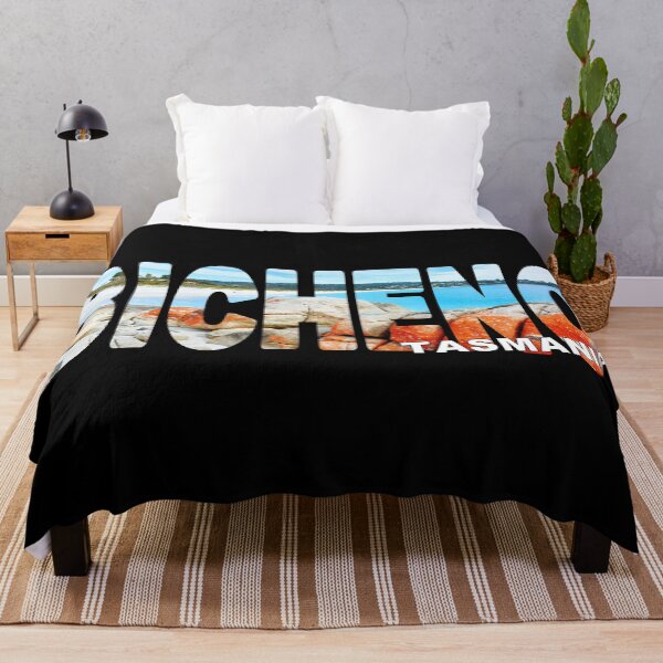 Item preview, BICHENO Tasmania - Australia Lichen Rocks Beach Sunny Day designed and sold by Adam Gormley.