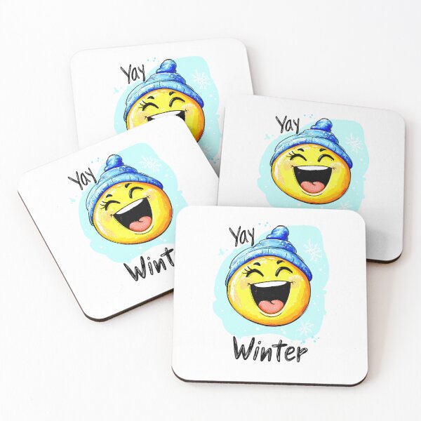 Item preview, "Yay Winter Joy Emoji" designed and sold by Artbyminga.