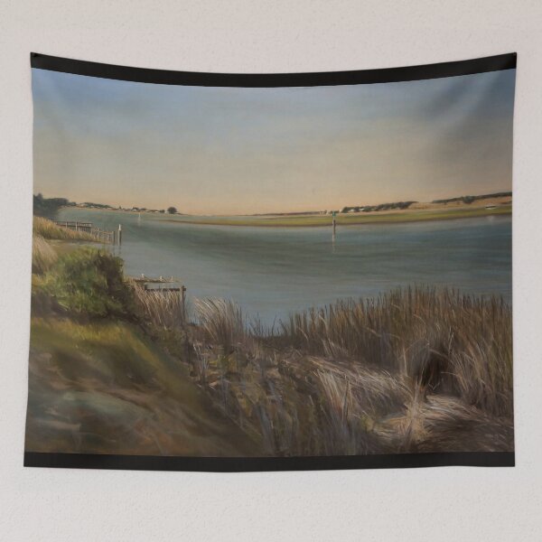 Item preview, Murray River at Goolwa oil painting by Adelaide Artist Avril Thomas  designed and sold by AvrilThomasart.