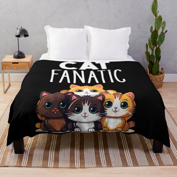Item preview, Cat Fanatic – Kawaii Style Cartoon Design for Cat Lovers designed and sold by Fredster1966.