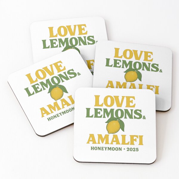 Item preview, Love, Lemons & Amalfi – Honeymoon 2025 Quote | Romantic Italy Wedding Trip Design for Stickers & Gifts designed and sold by Memorph.