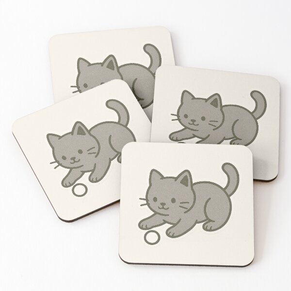 Item preview, Cat playing with ball designed and sold by onceifixme.