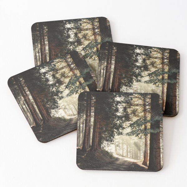 Item preview, Light Magic - Forest Road in Misty Morning Light designed and sold by Dyrk Wyst Redbubble Shop.