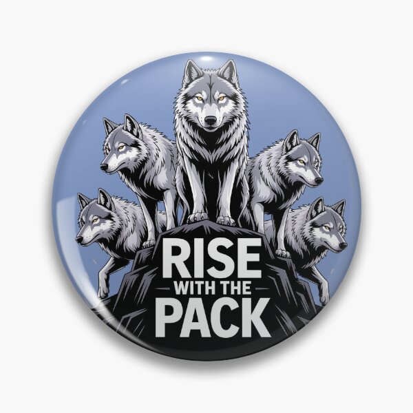 Item preview, Pack of Wolves in Unity, Rise with the Pack Wolf Design designed and sold by Bliss Find And Design.