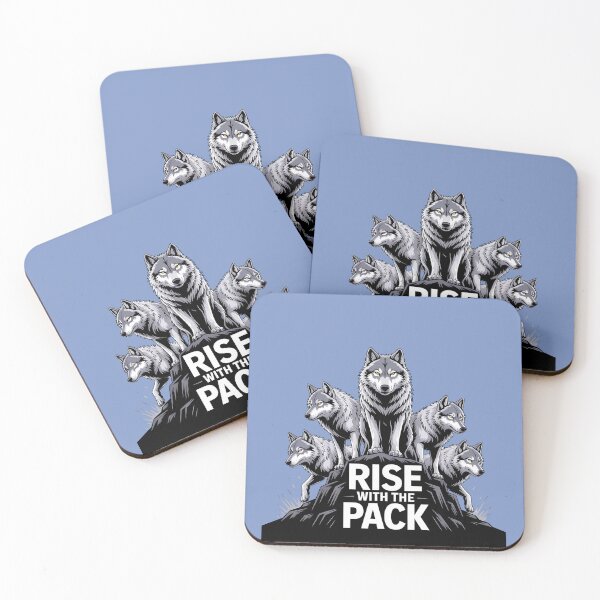 Item preview, Pack of Wolves in Unity, Rise with the Pack Wolf Design designed and sold by Bliss Find And Design.