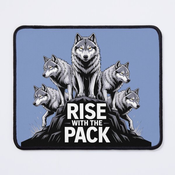 Item preview, Pack of Wolves in Unity, Rise with the Pack Wolf Design designed and sold by Bliss Find And Design.