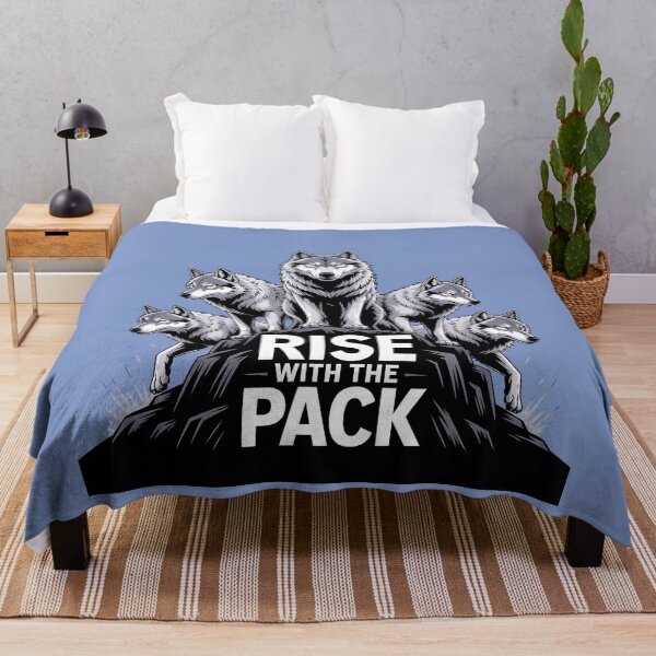 Item preview, Pack of Wolves in Unity, Rise with the Pack Wolf Design designed and sold by Bliss Find And Design.
