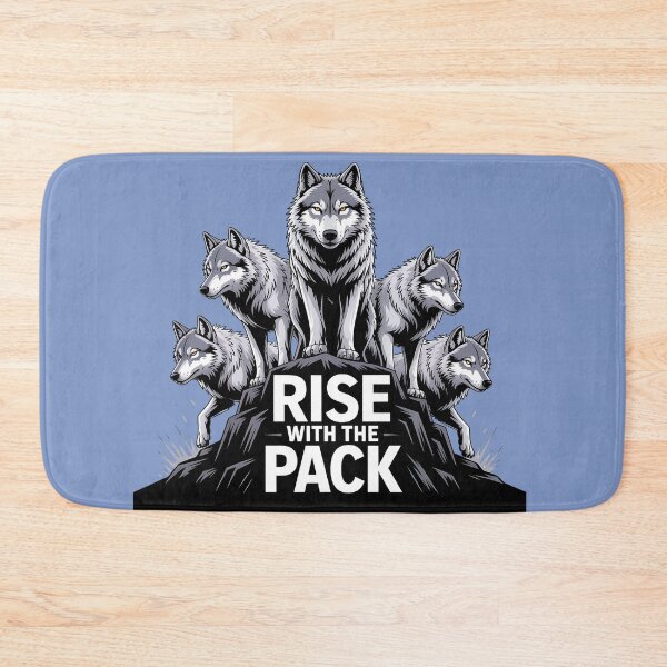 Item preview, Pack of Wolves in Unity, Rise with the Pack Wolf Design designed and sold by Bliss Find And Design.
