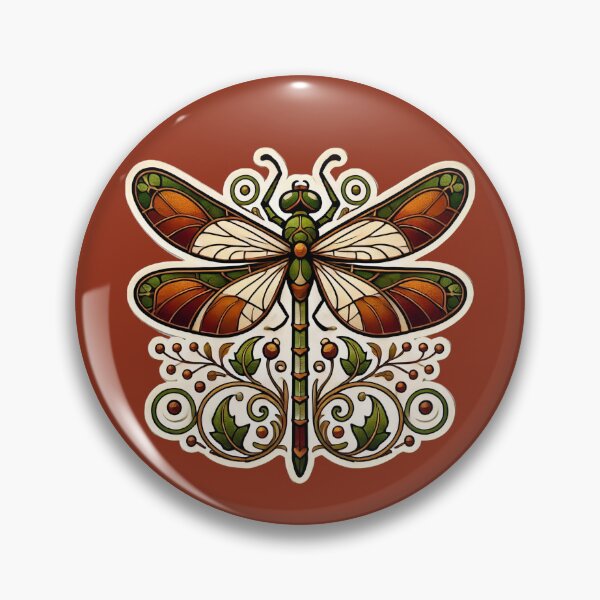 Item preview, Art Nouveau Dragonfly designed and sold by PinUpPizzazz.