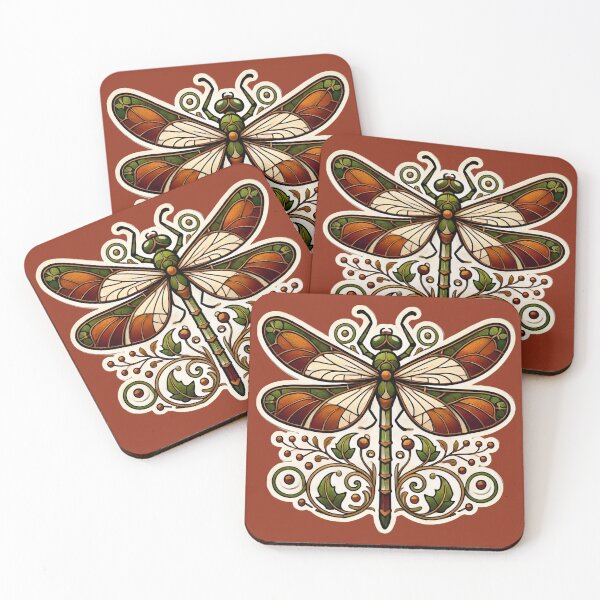 Item preview, Art Nouveau Dragonfly designed and sold by PinUpPizzazz.