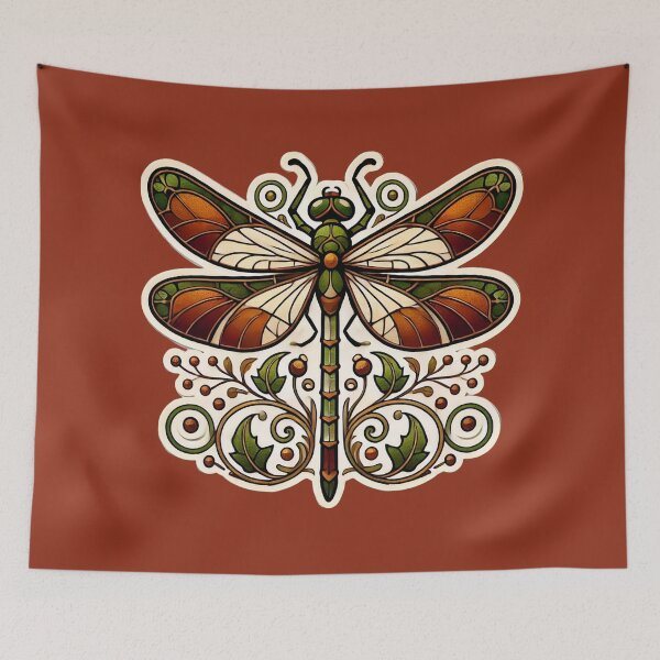 Item preview, Art Nouveau Dragonfly designed and sold by PinUpPizzazz.
