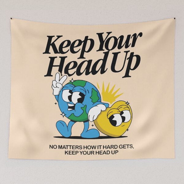 Item preview, Keep your head up no matters it hard gets, keep your head up  designed and sold by BrownHorse90s.