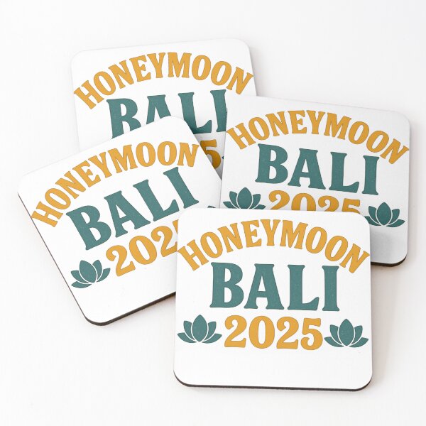 Item preview, Bali Bliss – Honeymoon 2025 Quote Design | Romantic Island Escape Typography for Stickers, Journals & Travel Gifts designed and sold by Memorph.