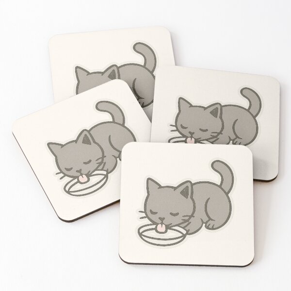 Item preview, Cat drinking milk designed and sold by onceifixme.