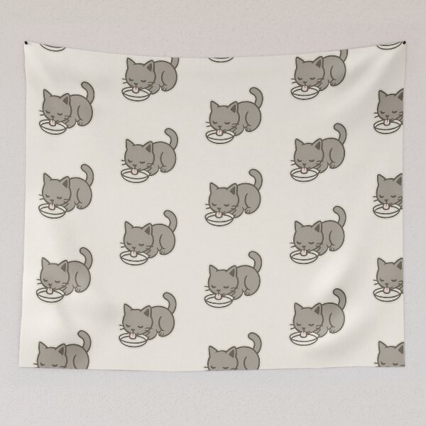 Item preview, Cat drinking milk designed and sold by onceifixme.